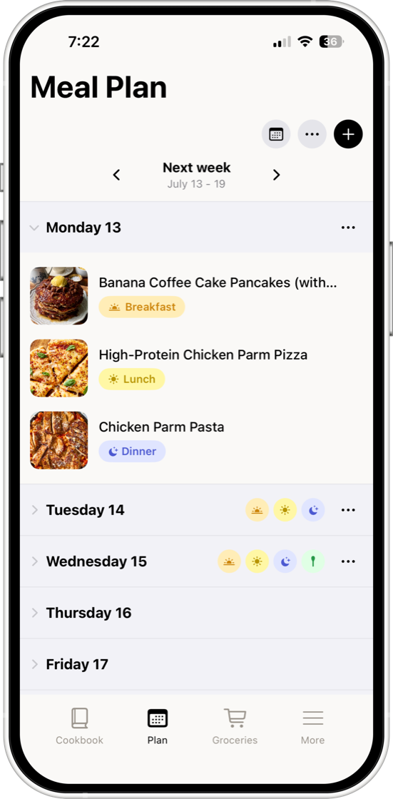 The Masterplan meal planner